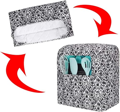 Miniatura 7 de Kitchen Aid - Funda para mezclador de cocina, compatible con mezclador de pie KitchenaidHamilton de 6 a 8 cuartos de galón, cubierta para mezclador