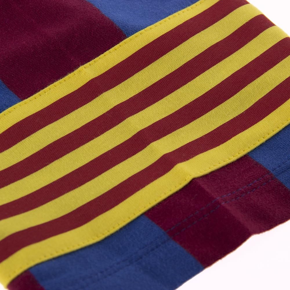 Copa - Camiseta - Fútbol - Hombre - FC Barcelona Capitán Retro - Manga Corta - Azul/Rojo - 100% algodón orgánico