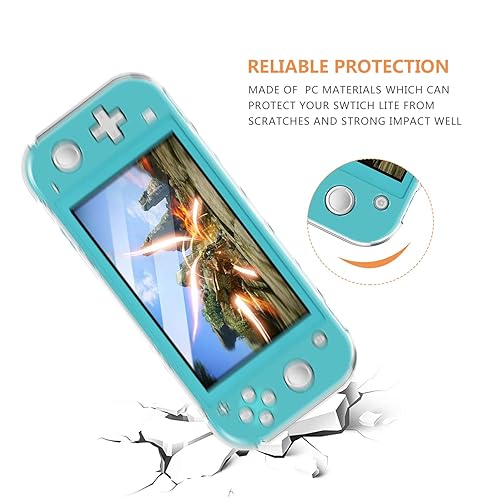 Miniatura 6 de Switch Accessories Kit 13in 1 for Nintendo Switch Lite with Hard Cover Case, Screen Protector Tempered Glass, Switch Joystick Caps Cleaning Wipe,