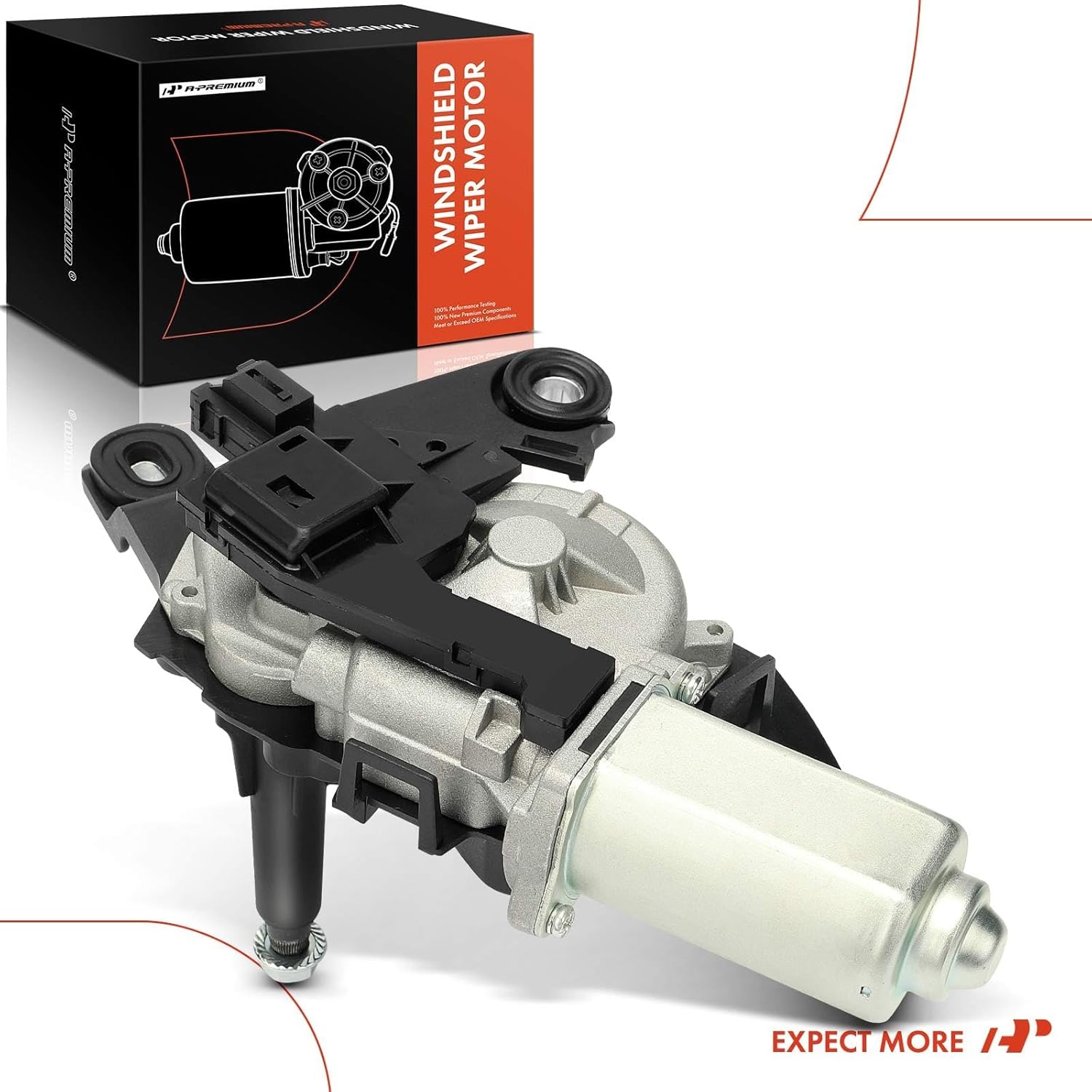 A-Premium Rear Windshield Wiper Motor Compatible with Ford Explorer 2011-2019, Escape 2013-2019, Police Interceptor Utility 2013-2019 & Lincoln MKC 2015-2019, MKT 2013-2019, 3-Pin