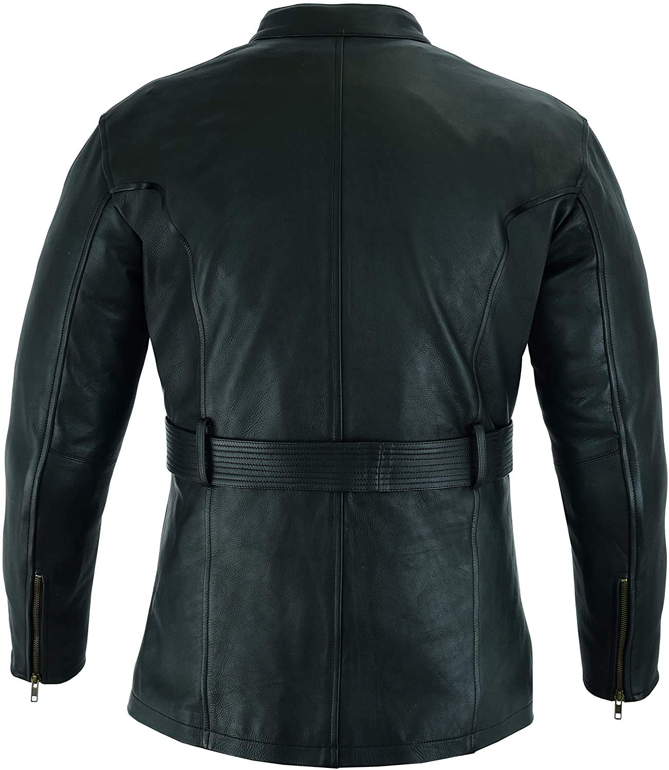 Męska kurtka motocyklowa, premium CE Armour prawdziwa skóra bydlęca nappa, kurtka dla motocyklistów do jazdy na trasie (4XL)