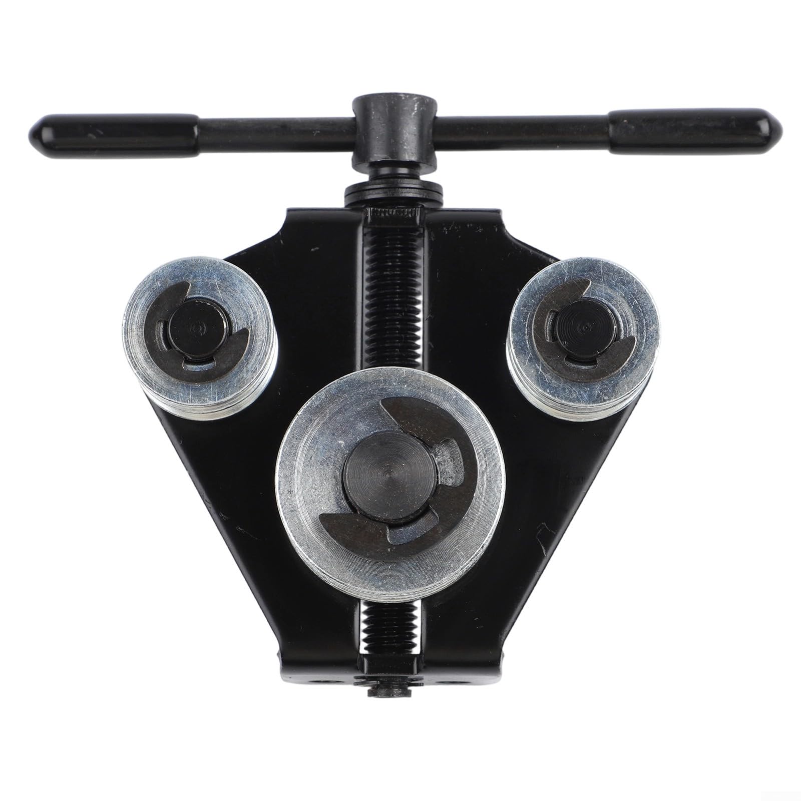 Doblador de Tubos Manual de Alta Resistencia con Mango ergonómico y Ranuras Antideslizantes para Crear Curvas precisas en tuberías de Freno y de Cobre. Color Negro.