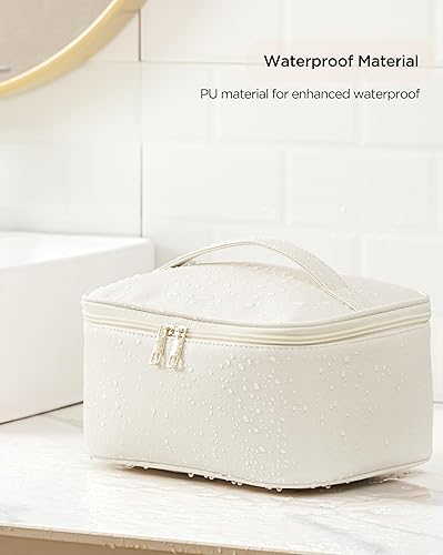 Miniatura 7 de Vorey Bolsa de maquillaje transparente portátil, Beige