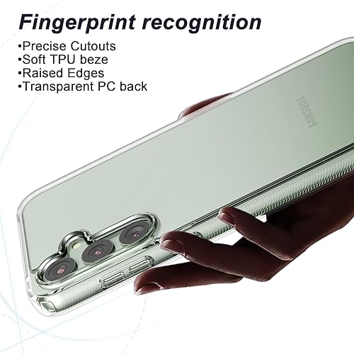 Miniatura 3 de Foluu Funda delgada para Samsung Galaxy S23 FE 2023, parte trasera de policarbonato duro y parachoques de TPU suave, funda protectora a prueba de