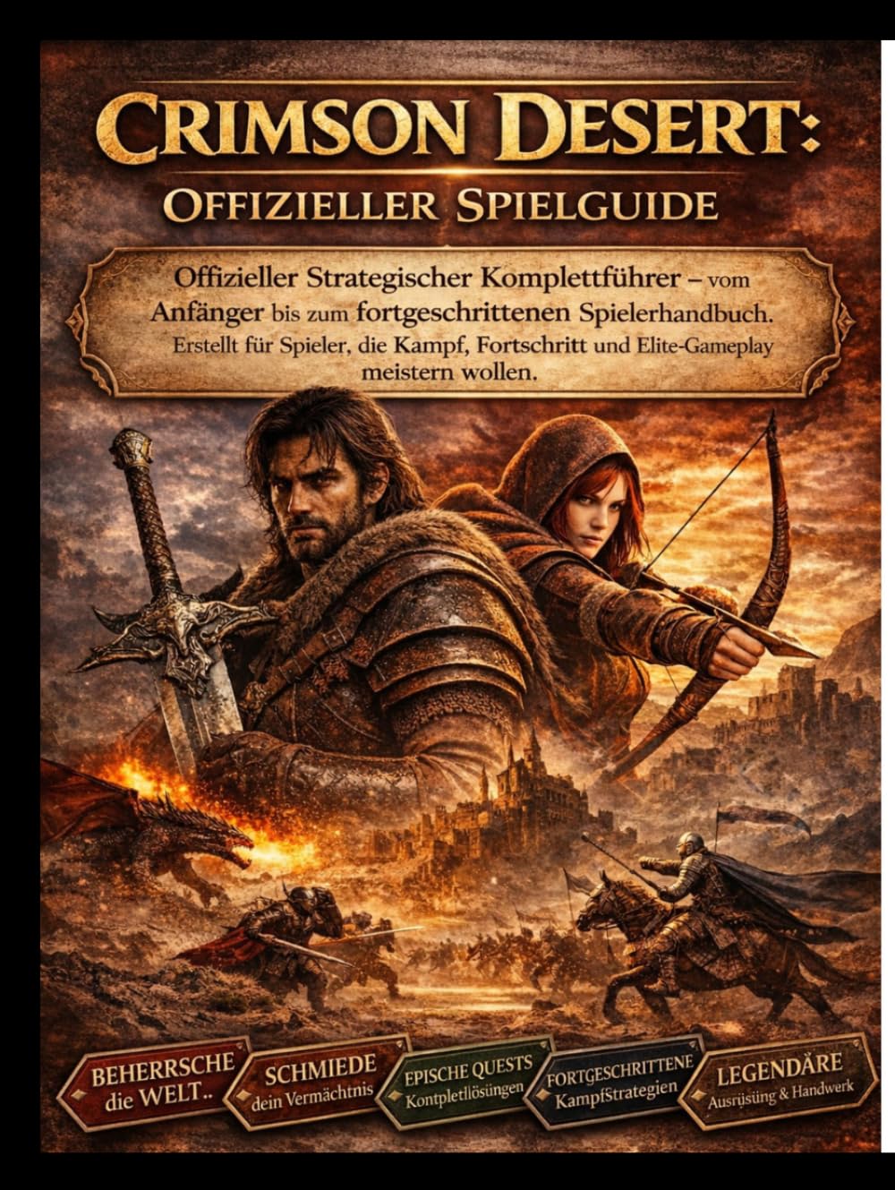 Crimson Desert: Offizieller Strategie-LeitfadenVom Anfänger zum Fortgeschrittenen – ein Spielerhandbuch, das für Spieler entwickelt wurde, die Kampf, ... meistern wollen. (German Edition)      Hardcover – March 25, 2026