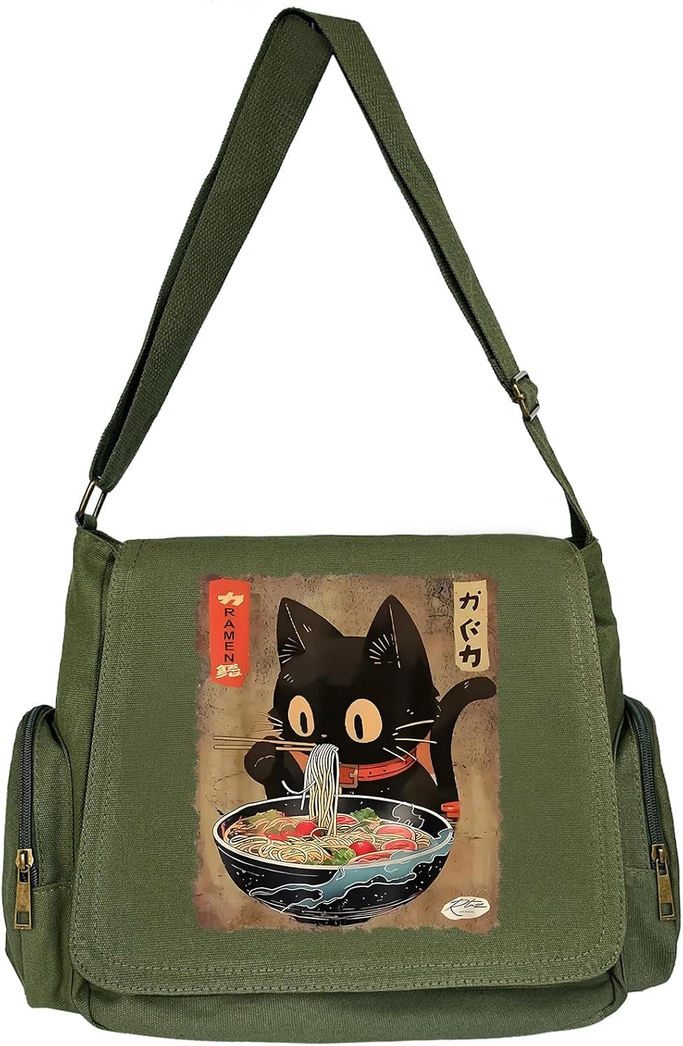VODIU Personalized Pattern Messenger Bag Cute Canvas Crossbody Bags for Women/Men Shoulder Handbags Hobo Purses with Pockets