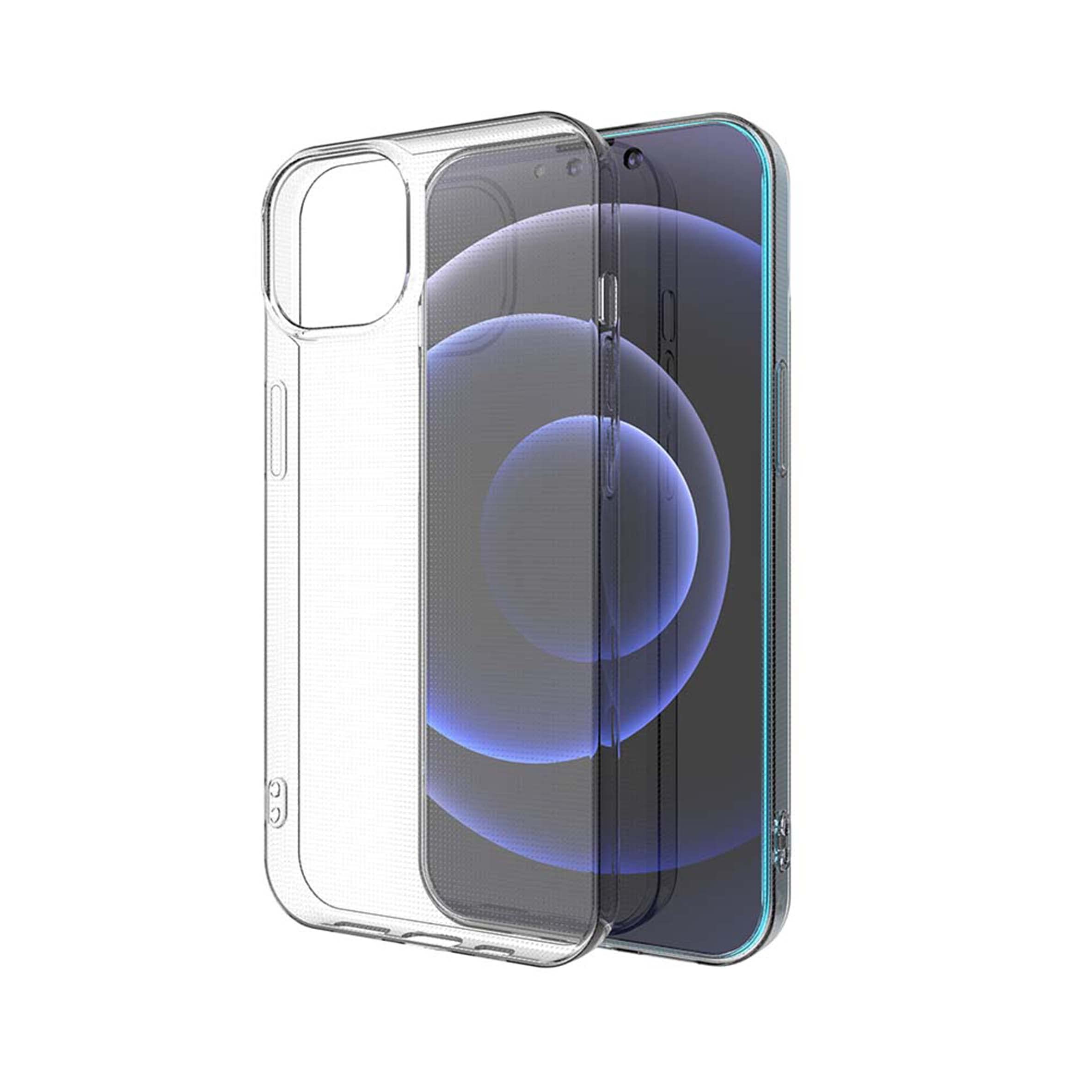 Cover morbida trasparente compatibile con iPhone 13, custodia protettiva in silicone antiurto trasparente, morbida in TPU, antiurto, protezione per smartphone