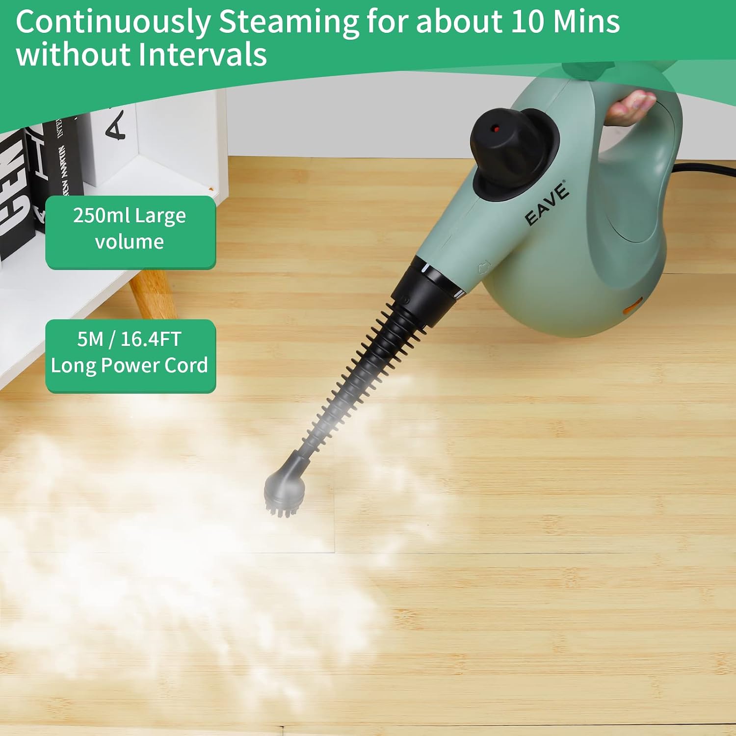 Handheld Steam Cleaner, Steamer for Cleaning, 10 in 1 Set Upholstery Steamer for Surface Cleaning, Hand Steam Cleaner for Furniture, Car Detailing, Home, Kitchen, Bathroom, Upholstery
