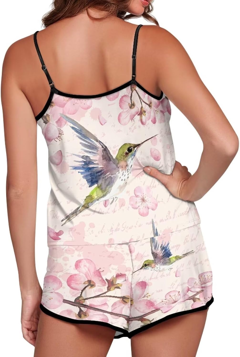 Cozeyat Cami Pajama Set for Women Plus Size Short Set Nightwear Sexy Summer Sleepwear S-3XL Size