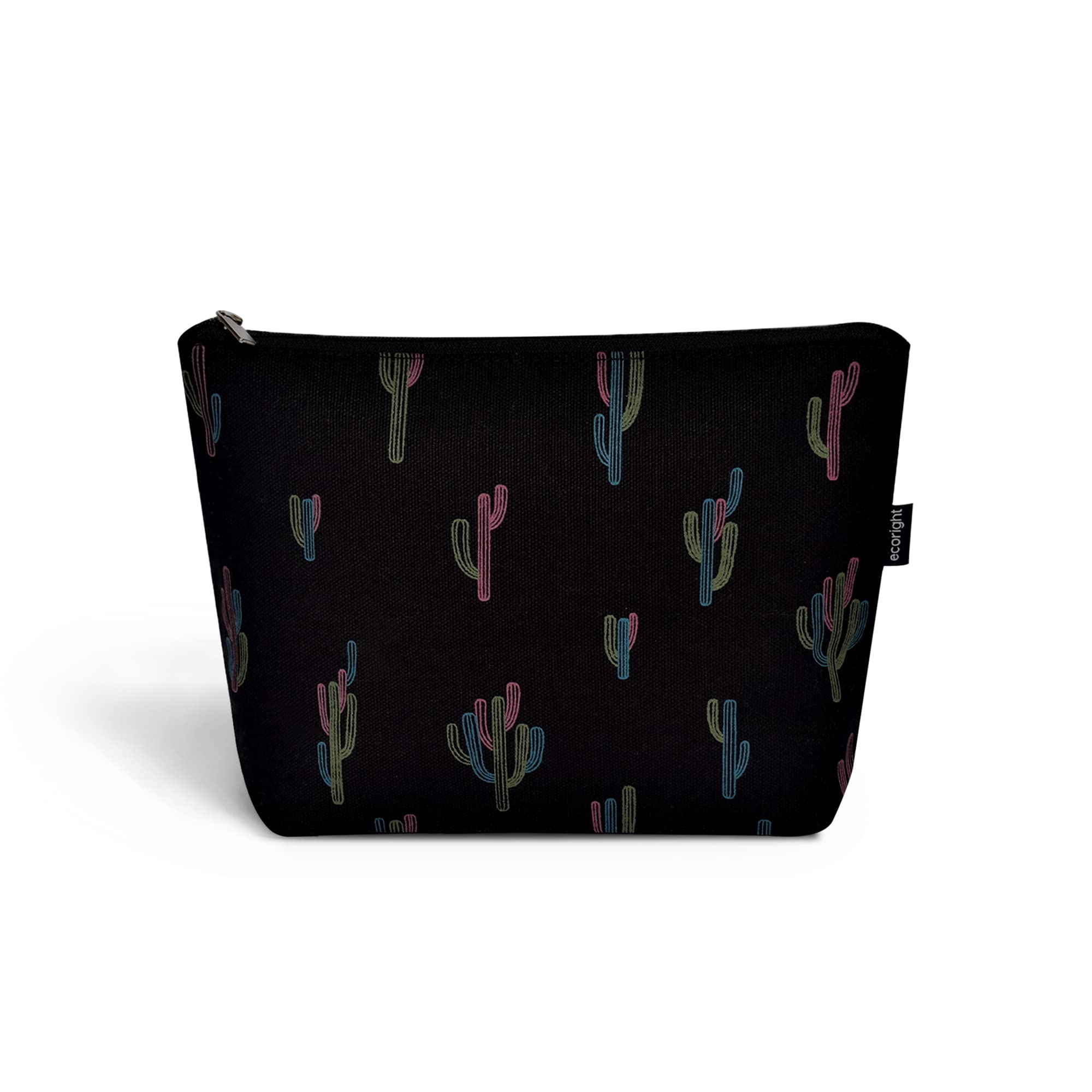 EcoRight Makeup Pouch for Girls, Canvas Cosmetic Pouch for Women, Small Pouches for Women with Waterproof Recycled Lining-image-30
