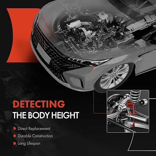 Miniatura 2 de A-Premium Sensor de nivel de altura de conducción compatible con Chevrolet Camaro 2016 2017 2018 2019, 2.0L 3.6L 6.2L, ConvertibleCoupe, lado