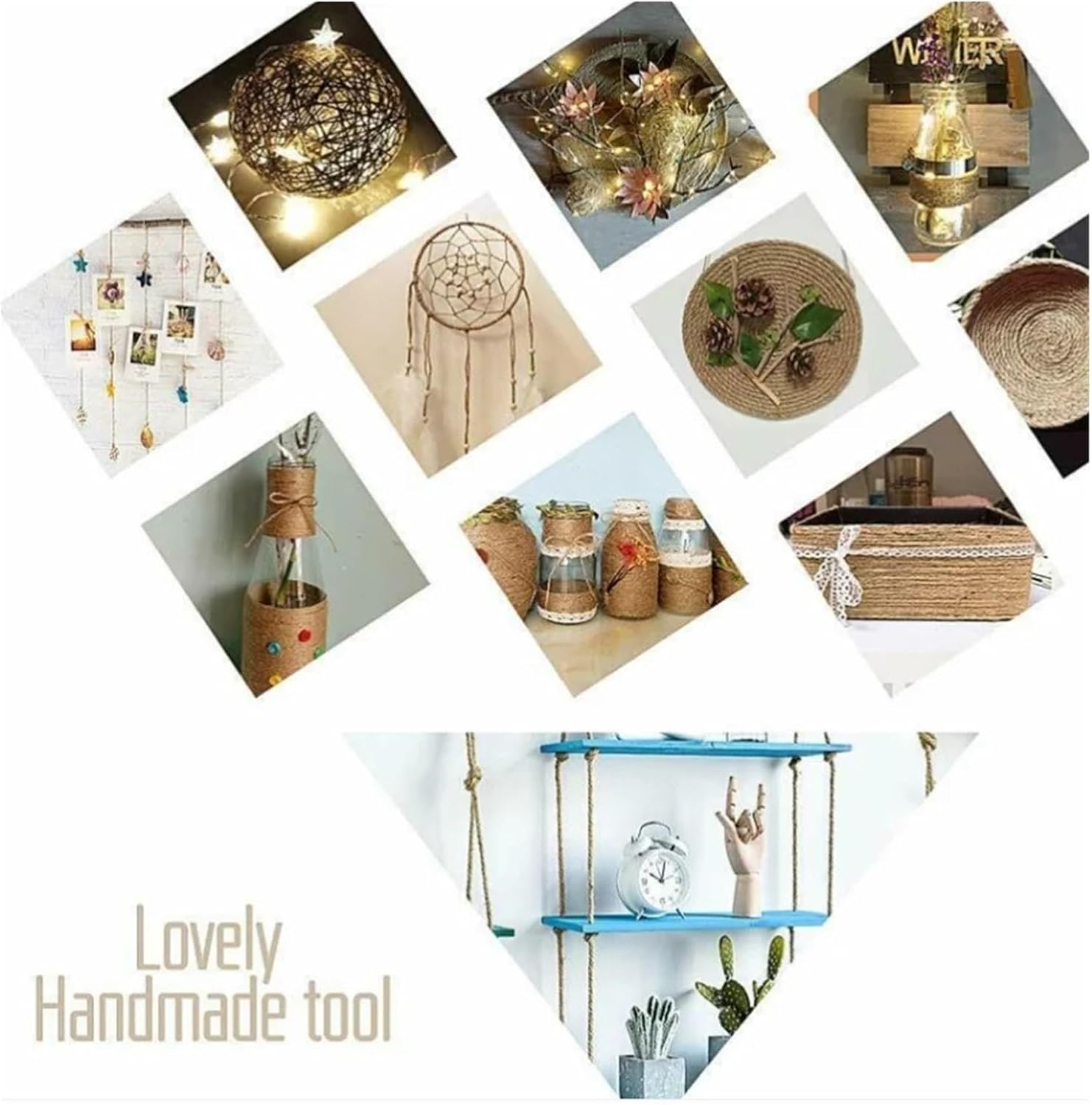 DIY cat Scratching Board Rope Twisted sisal Rope Replacement cat Tree Scratching Toy cat Climbing Frame Tied Rope(6mm)