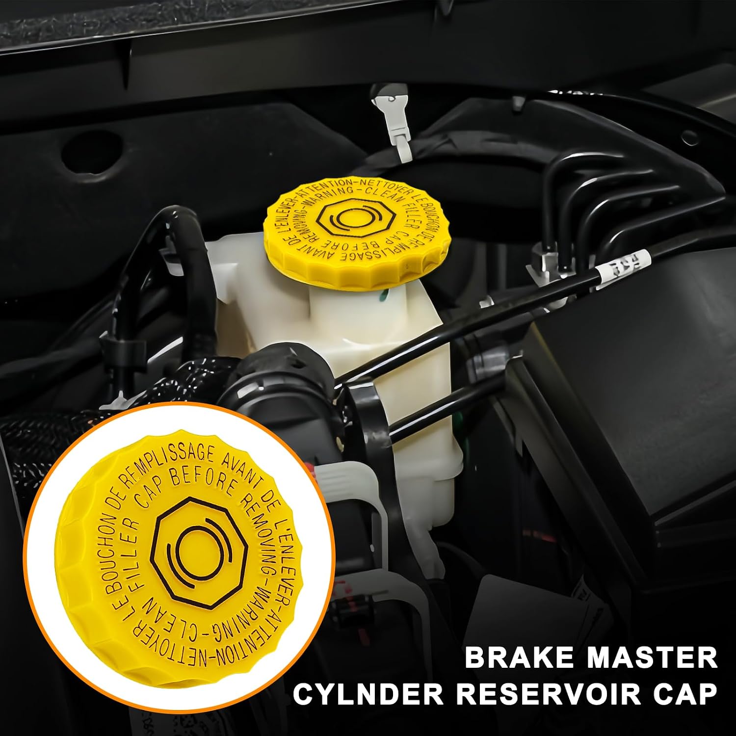 Brake Master Cylinder Reservoir Cap, Master Cylinder Cap Compatible With Patriot Compass Grand Cherokee D0dge Grand Caravan Chrysler Town Country PT 5014518AA 4683656AB 05014518AA 68398161AA