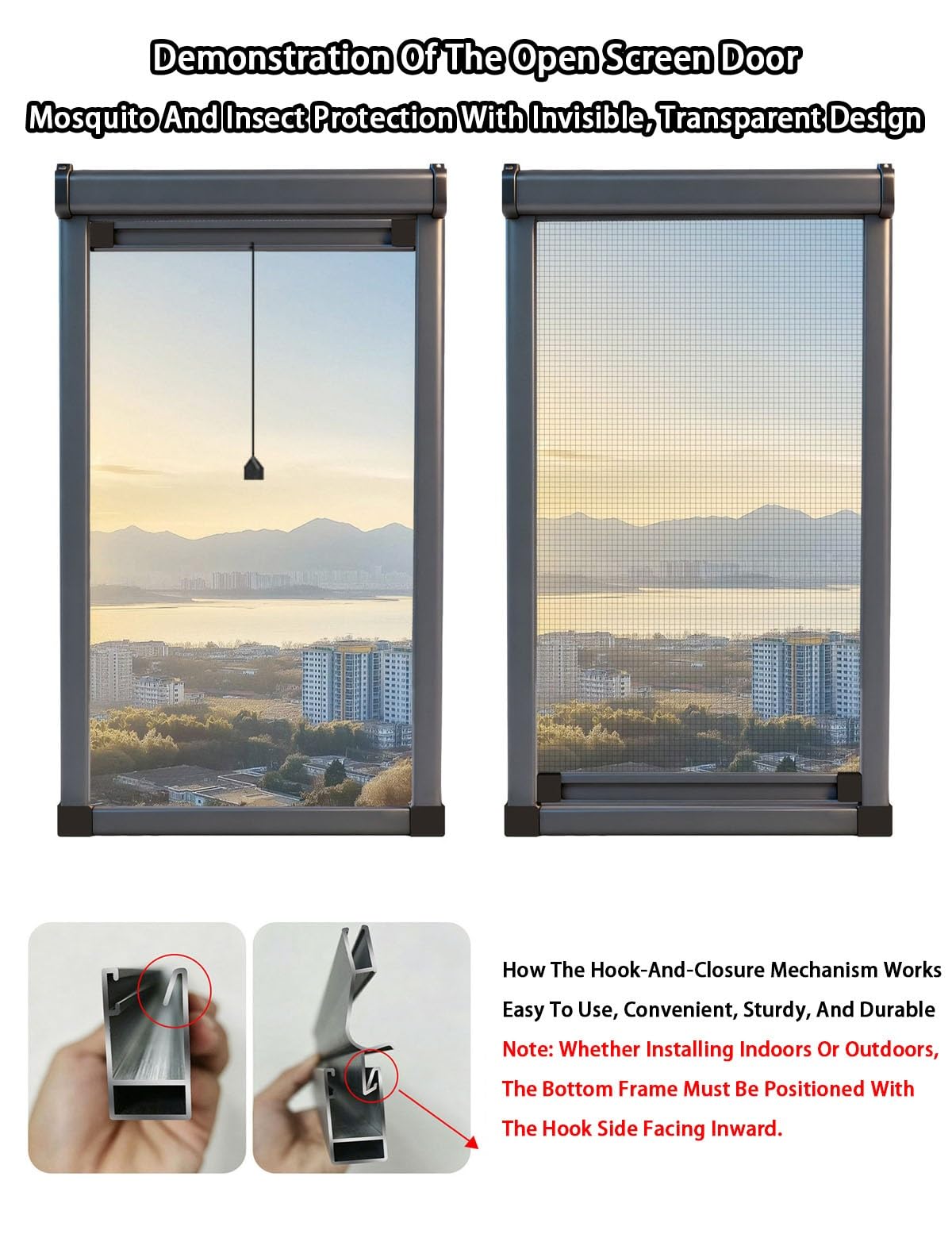 Maßanfertigung Fliegengitter Dachfenster Kippfenster - Insektenschutz Rollo für Fenster - Fliegenrollo Aluminiumlegierung Unsichtbar - Fliegengitter Rollo Fenster(Grau)