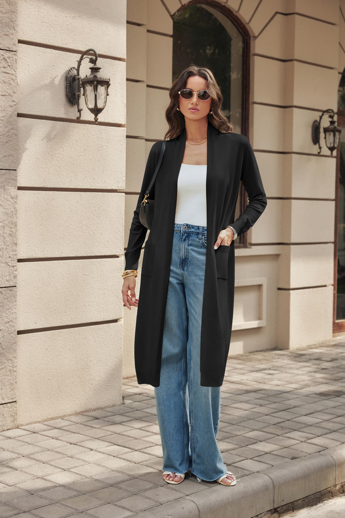 GRACE KARIN Cárdigan de Punto Manga Larga Mujer Elegantes y Casuales
