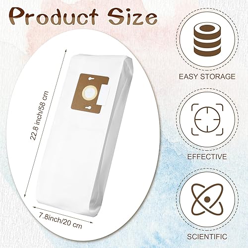 Miniatura 2 de Paquete de 20 bolsas de repuesto para aspiradora tipo F compatibles con Riccar Supralite vertical Vac Rsl1a Rsl2 Rsl3 Rsl4 Rsl5 F3600 F3500 F3300