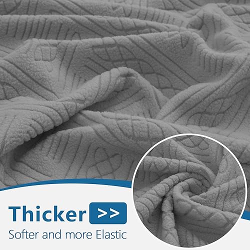 Miniatura 5 de hyha Fundas de cojín impermeables para sofá seccional, funda de sofá, lavable, fundas de sofá seccionales, en forma de L para mascotas con parte