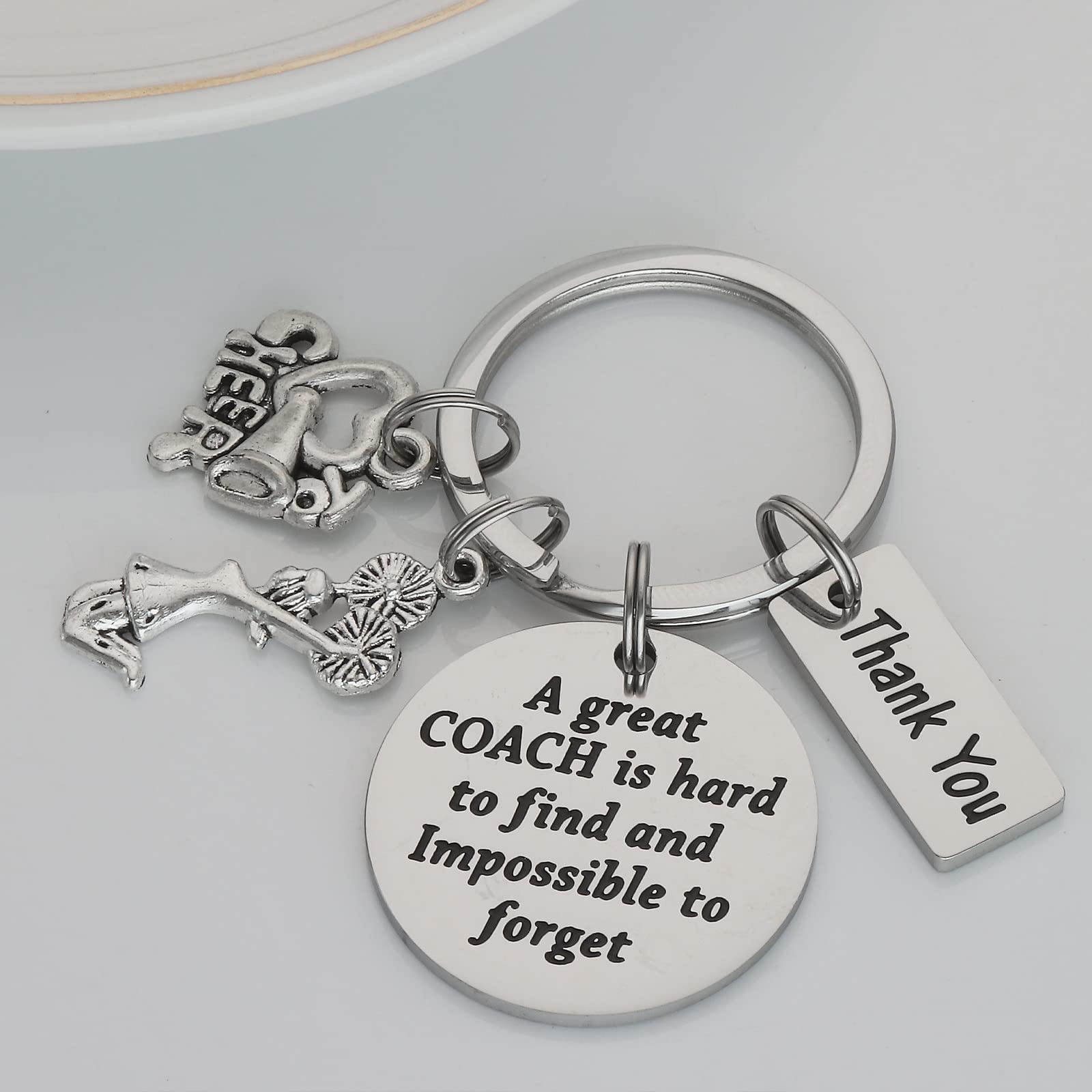 HUTIMY Cheer Coach Gift Ideas Keychain - Cheerleading Accessories - Best Cheerleading Coach Keychain