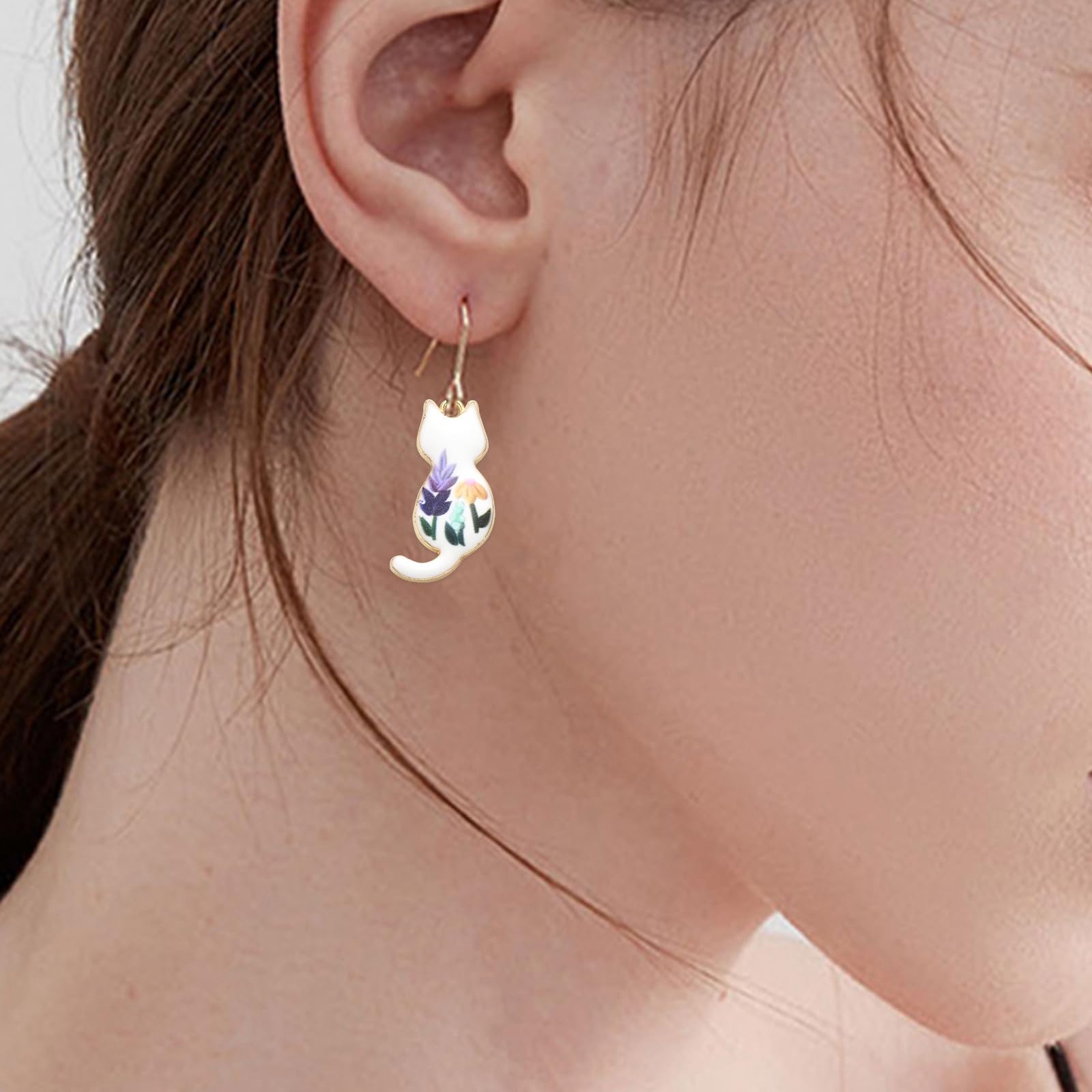 Amazon.co.jp: KitBeads 30個 6スタイル 猫チャーム エナメル 動物 
