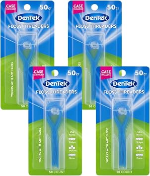 DenTek Floss Threaders 50 Count Pack of 4