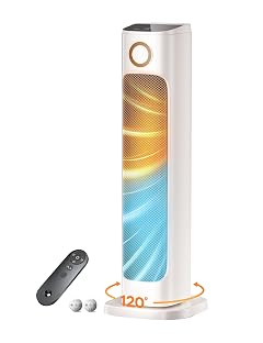 Patio Heater And Fan Combo for Indoor Use Space Backyard Room Indoor 1500W Tower Portable Electric Space Outdoor