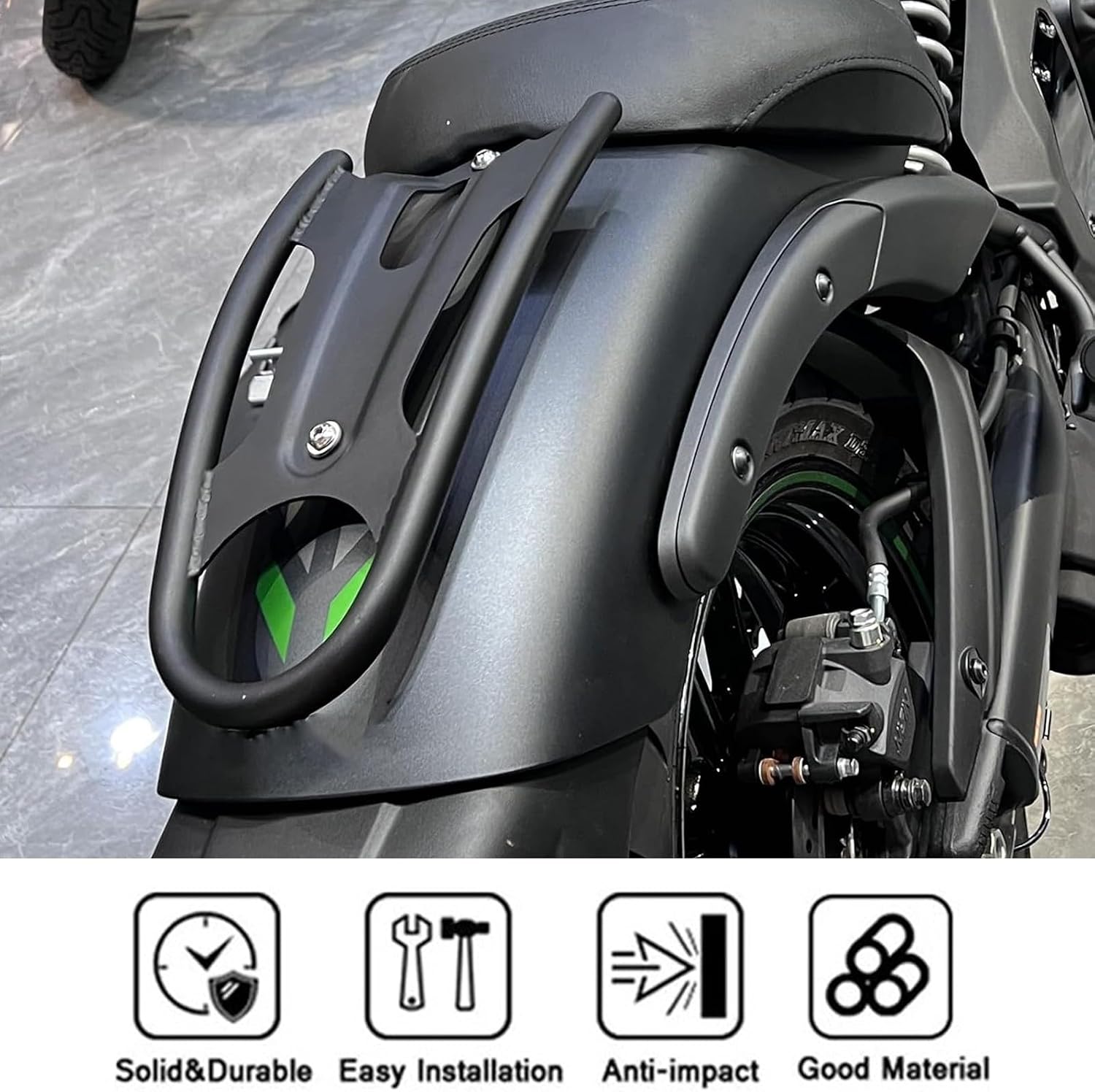 Compatible with Kawasaki Vulcan S 650 VN650 2015-2024 Motorcycle Rear Luggage Rack Cargo Carrier Top Box Holder Support Bracket Extended Seat Shelf Motorcycle Accessories