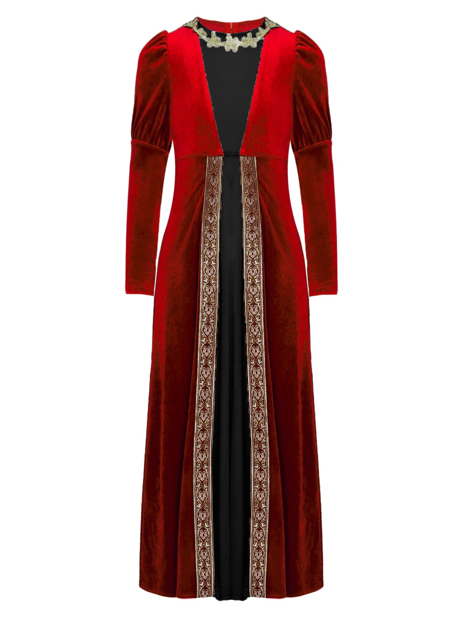 Robe médiévale princesse en velours confortable qui ne gratte pas - 8