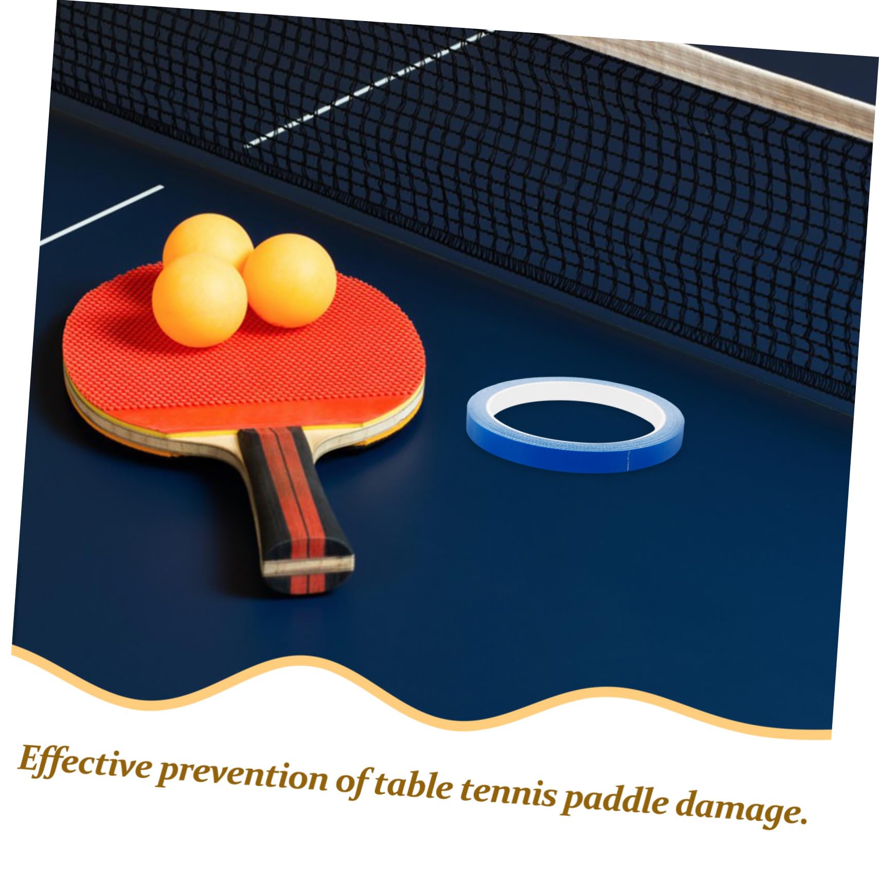Cinta Protectora para Raqueta De Tenis De Mesa 10 M 1 Cm De Ancho Resistente Diseño Elegante