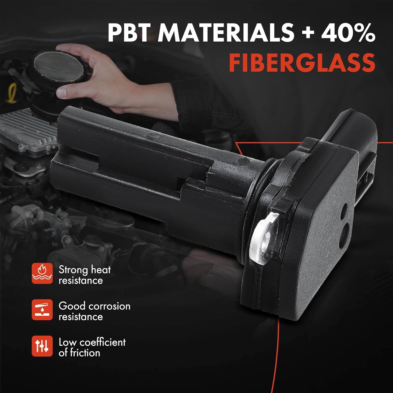 A-Premium Mass Air Flow Sensor Meter [5-Pins] Compatible with Suzuki SX4 2007-2009 2.0L, Replace for# 1380080J00, 1380080J00