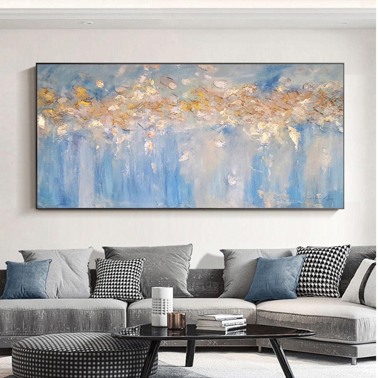 抽象画 大きい 金色フレーム Amazon.co.jp: 抽象画 ゴールド ビッグサイズ ウォールアート 絵画