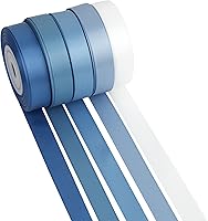 Vista 17 de Cinta de terracota de 1 pulgada, 6 rollos de cinta de satén surtido de naranja quemado para bodas, fiestas de fiestas, envoltura de regalos, lazos