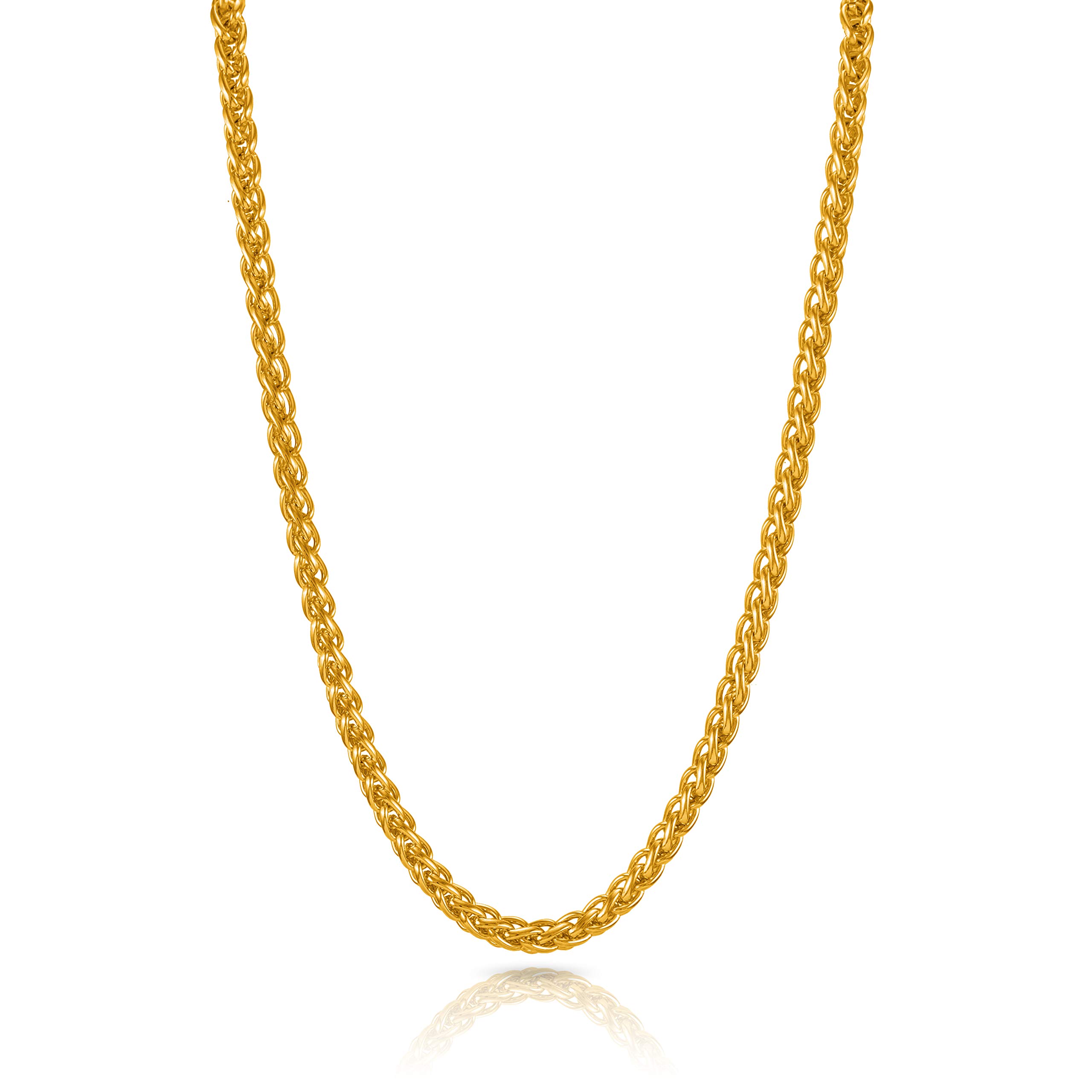 Yellow Chimes Gold-Plated Latest Fashion Thick & Long Trending Design Interlinked Neck Chains For Men and Boys (B0865KV1G6) Amazon Price History, Amazon Price Tracker