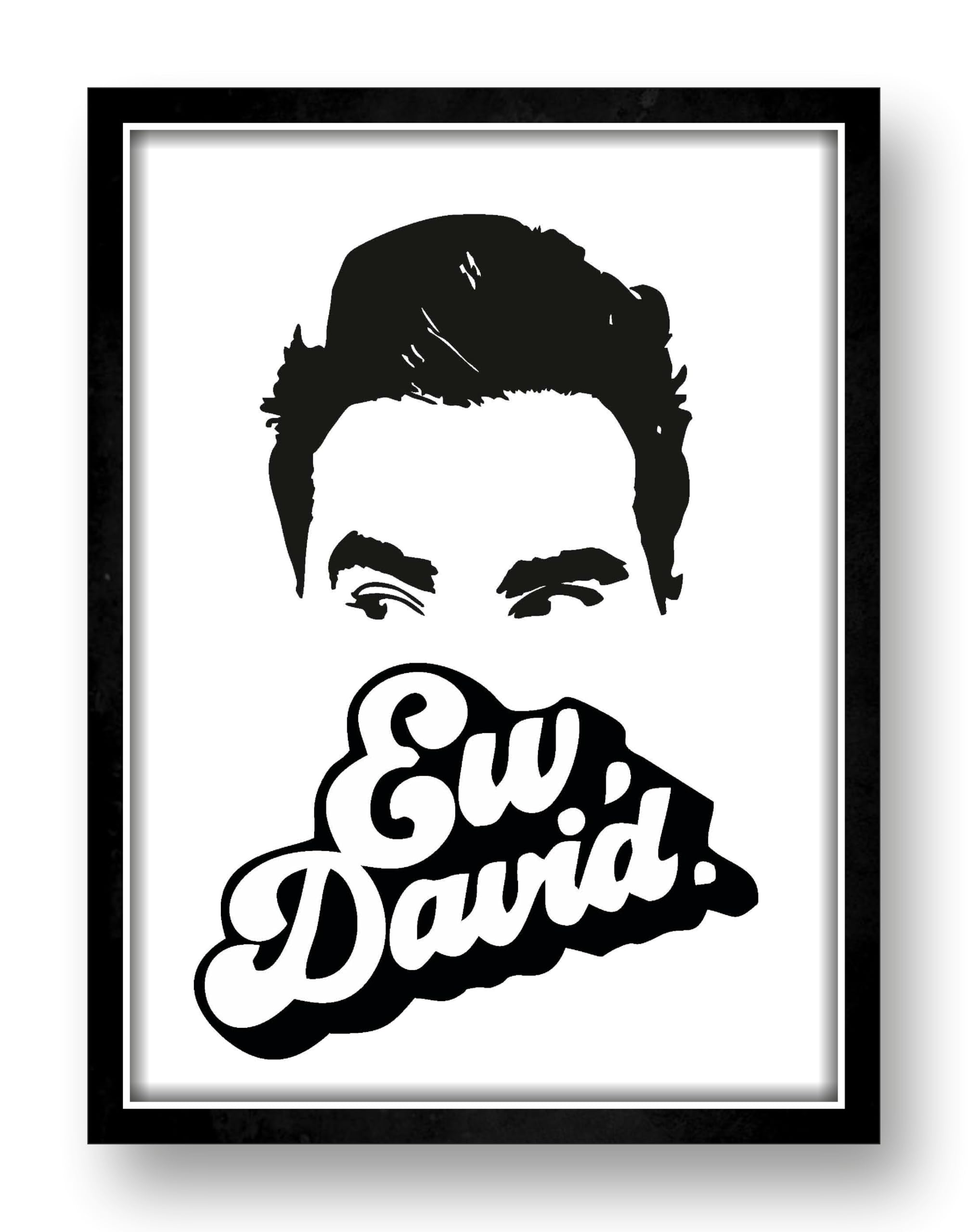 A4 Black Fiber Frame - Schitt's Creek Dialogue
