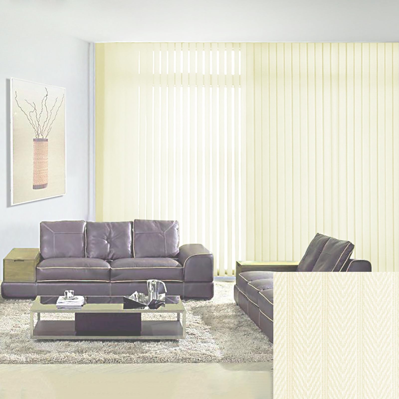 Cortina Lamas Verticales,Persianas Venecianas Opaca de Tela de Poliéster,Cortina de Protección Solar Y Privacidad,para Balcón Puertas Y Ventanas,Personalizable,Ancho X Alto (90cm x 220cm)