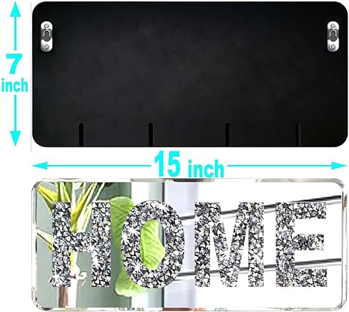 Miniatura 3 de ZOLAPI 4 letras independientes para el hogar. Letras de diamantes de cristal. Espejo plateado para decoración del hogar para pared, chimenea,