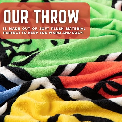 Miniatura 5 de Super Mario Bedding - Manta súper suave de micro raschel de 46 x 60 pulgadas producto oficial de Nintendo de Franco Collectibles