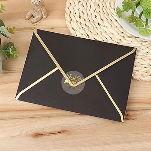 Miniatura 4 de 100 x Thank You for Sharing Our Special Day Metal Labels, Real Gold Foil Embossed Transparent Stickers, Shower Party Favor Stickers, Round Self