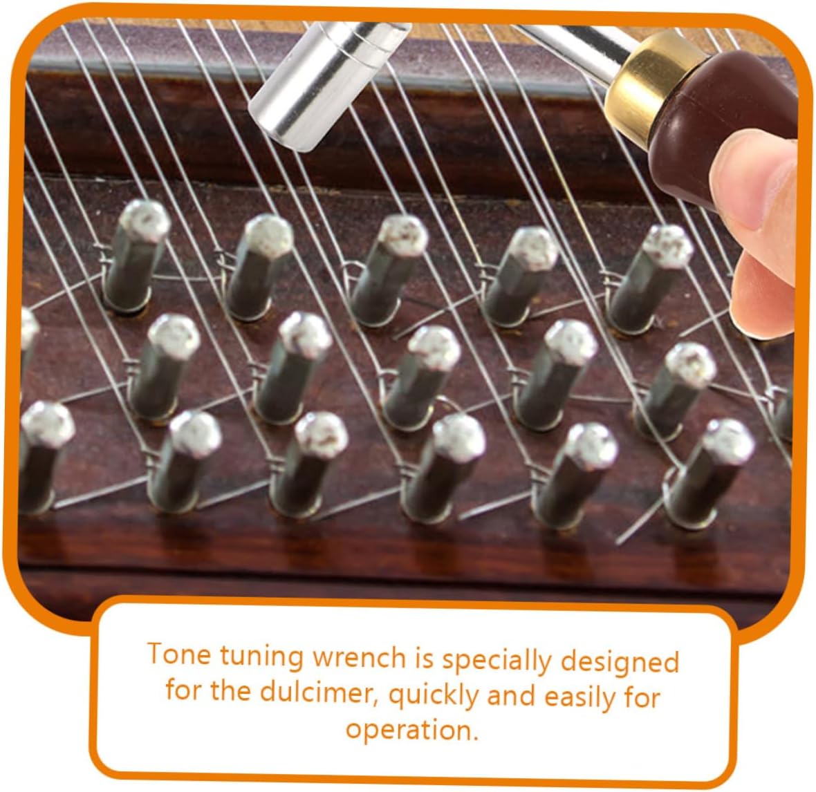 2pcs Professional Piano Tuning Wrenches for Yangqin Dulcimer Tuner Tool High Hardness Ergonomic Design