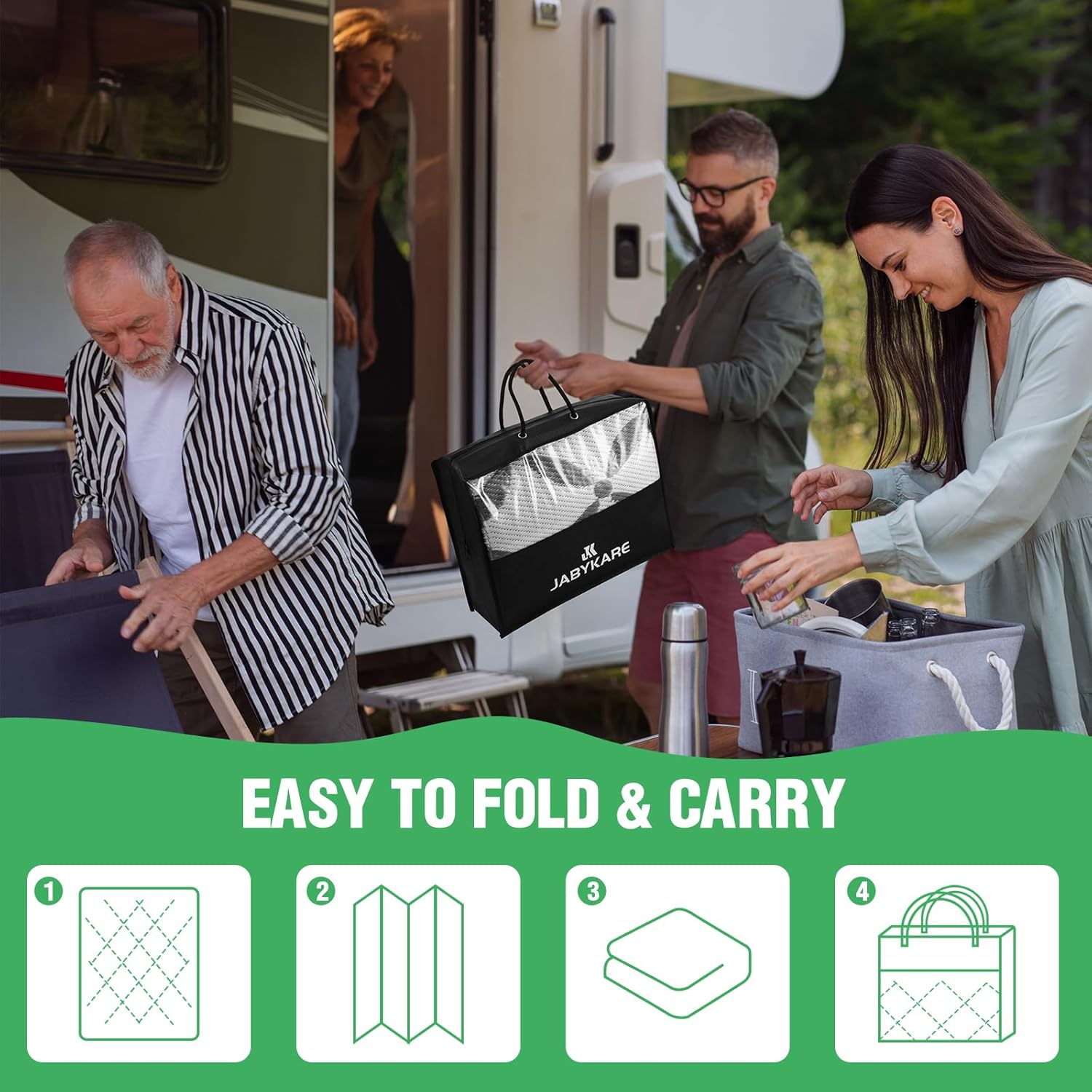 Extra Large Outdoor Camping Porch Rug Reversible Portable Plastic Waterproof Carpet for RV Deck Balcony Patio (150x245cm)