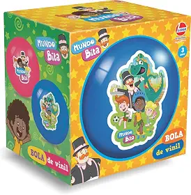 Bola Vinil Na Caixa Bita, Mundo Bita, Lider Brinquedos