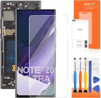 OLED for Samsung Galaxy Note 20 Ultra Screen Replacement for Samsung Note 20 Ultra LCD Display N985 SM-N986U LCD Digitizer Touch Assembly Black with FrameSupport Fingerprint