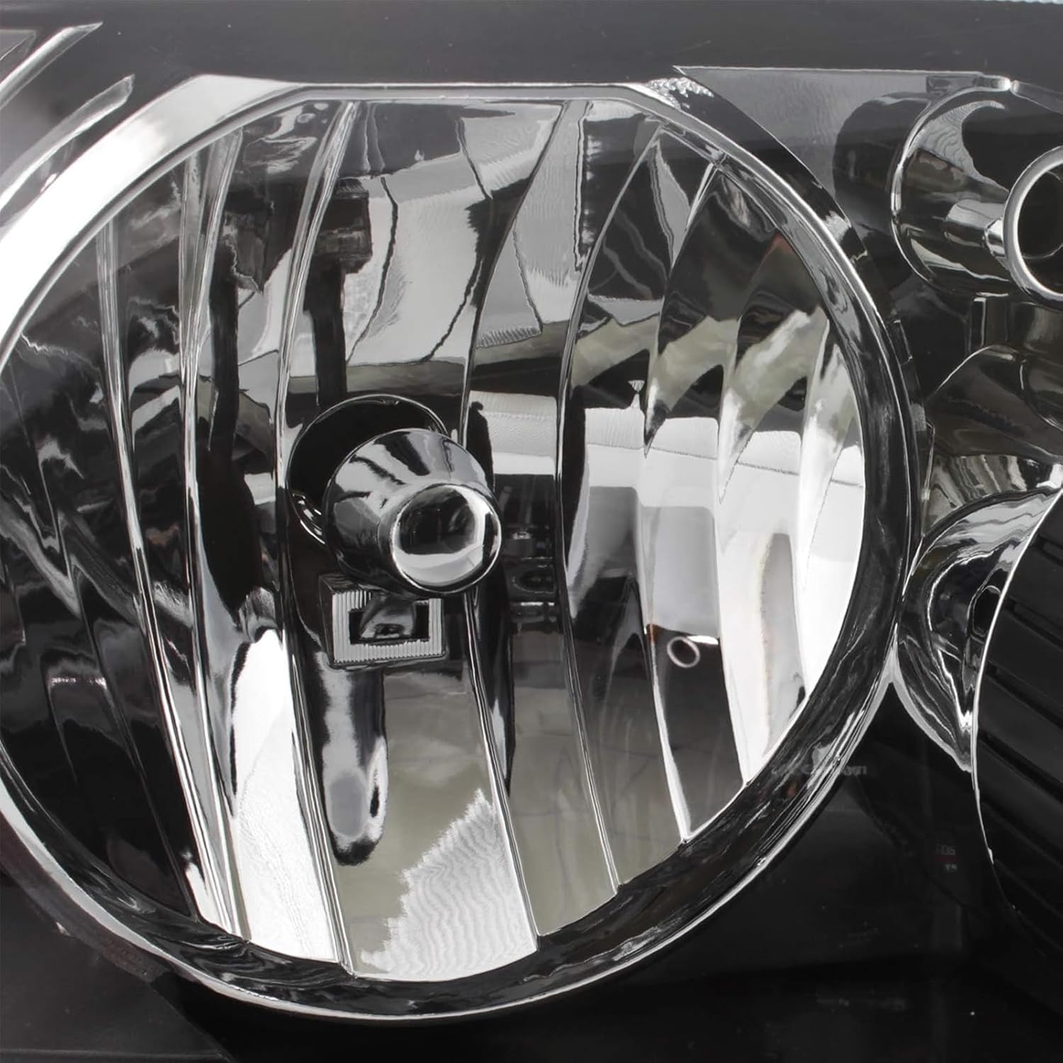 2Pcs Headlight Assembly Compatible with 2005 2006 2007 Ford Escape Headlights Headlamp Driver Passenger Side, Chrome Housing Amber Corner