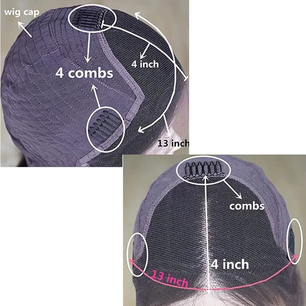 ten chopsticks Short Bob Wig With Bangs 13x4 HD Invisible Lace Front Straight Brazilian Human Hair Wigs for Black Women 150 Density Natural Black Color Bob Cut Glueless Lace Human Hair Wigs 10 inch