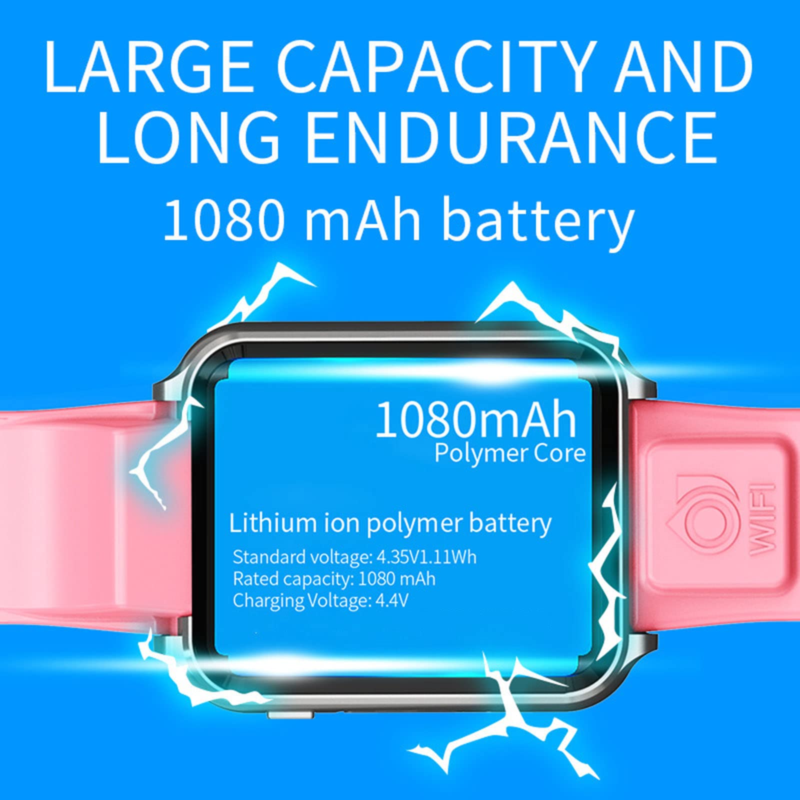 JUSHZ Inteligentny zegarek dla mężczyzn, inteligentne zegarki dla kobiet, smartwatch dla dzieci, z funkcją połączenia, dla dzieci, 4G, połączenie wideo, WiFi, internet, GPS, Czarny, 47.5x40x15mm, pasek