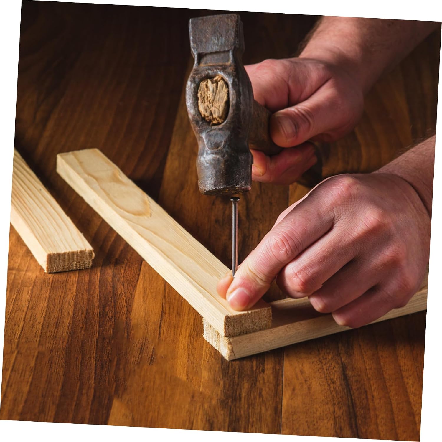 Alipis 500g Iron Finishing Nails Set Long Wood Wall Nails for Carpentry and Home Improvement Hardened Door Trim and