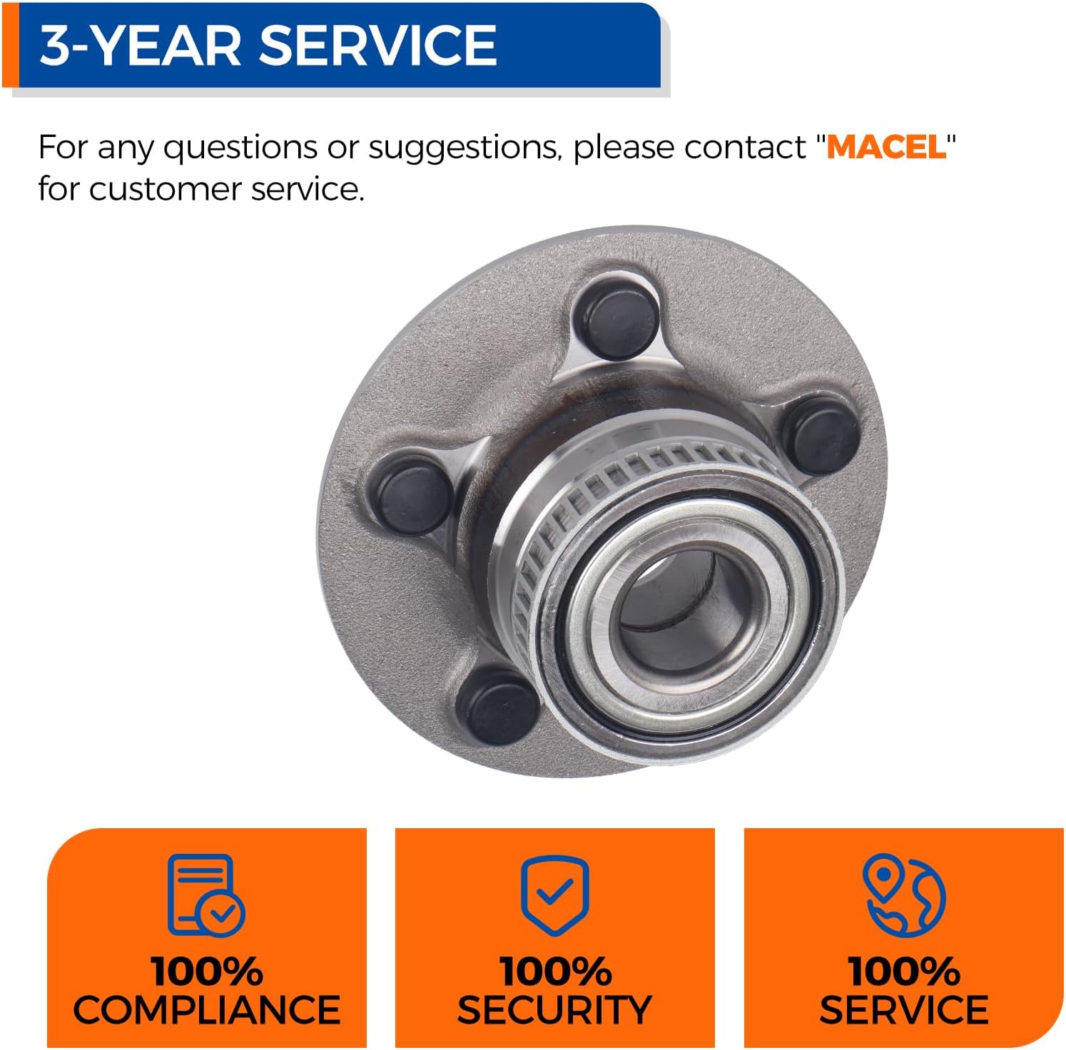 PAROD 512167 2PCS Rear Wheel Bearing Hub Assembly Fit for Chrysler Neon 2000-2002,PT Cruiser 2001-2009,Dodge Neon SX 2 2000-2005,Plymouth Neon 2000-2001 w/ABS
