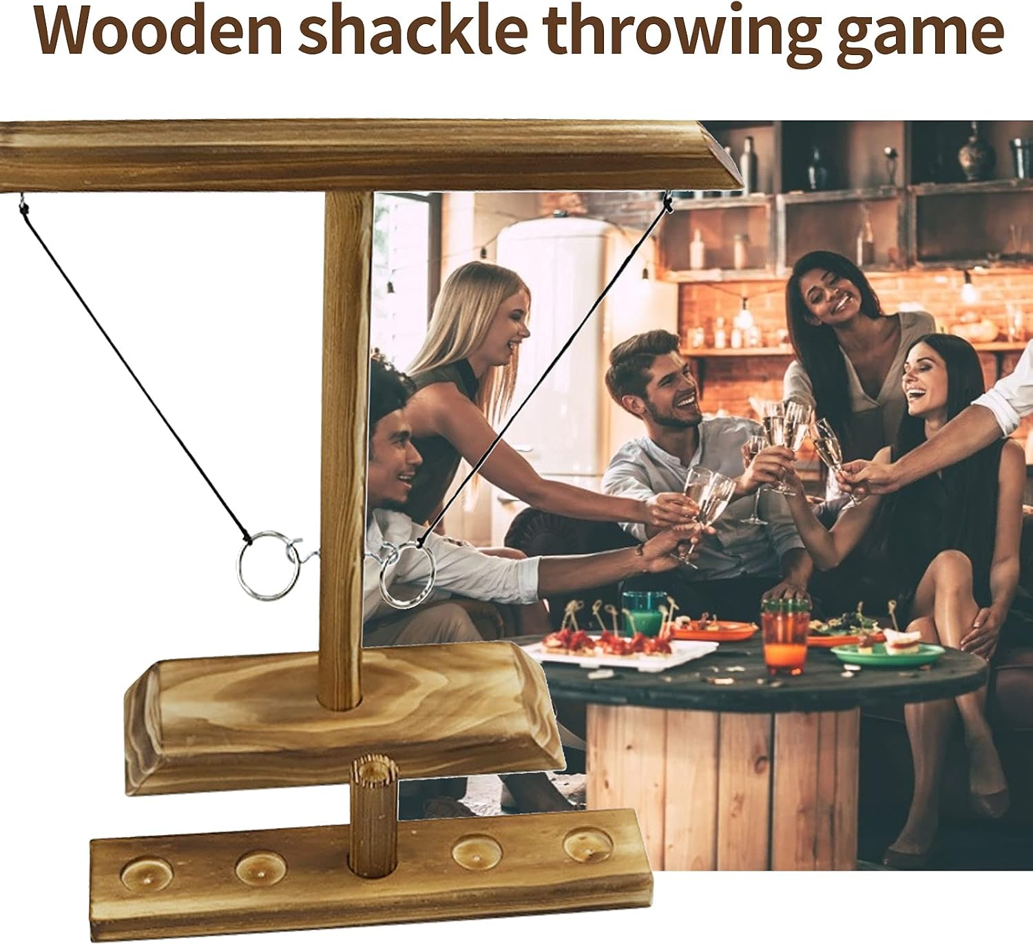 Wooden Ring Hook Tossing Gamenull