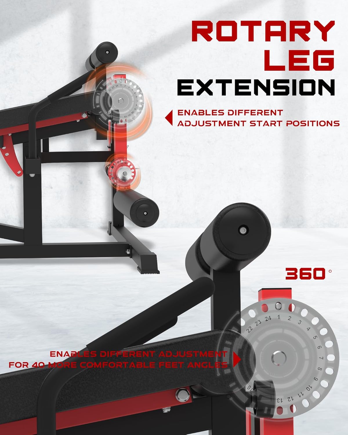 Leg Extension and Curl Machine - Leg Extension Exercise Machines for Home Gym