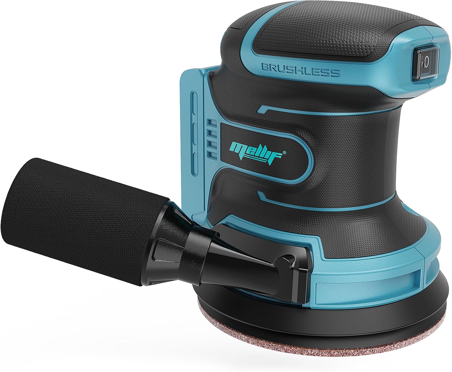 5" Random Orbit Sander Compatible with18v Battery, Cordless Palm Sander with 2.0Ah Battery & Charger Kits, Brushless, 6 Variable Speeds, 12000 OPM, Dust Bug, 10PCS Sanding Pads