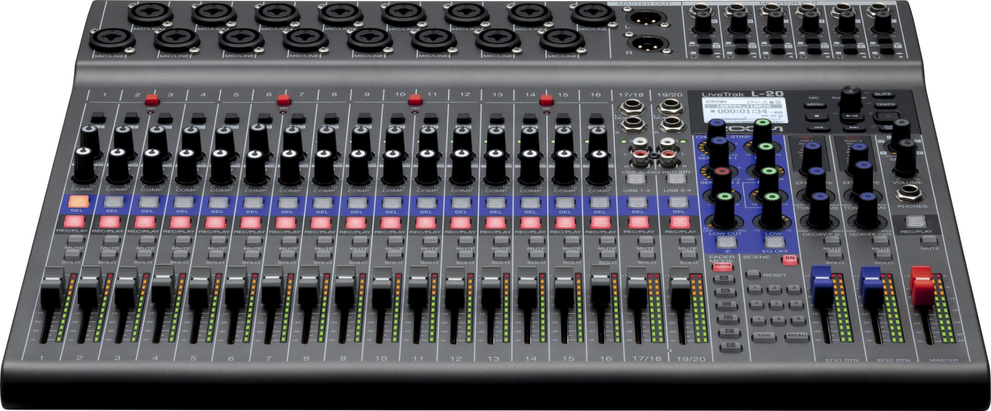 Zoom L-20 LiveTrak - Digital Mixer and Recorder